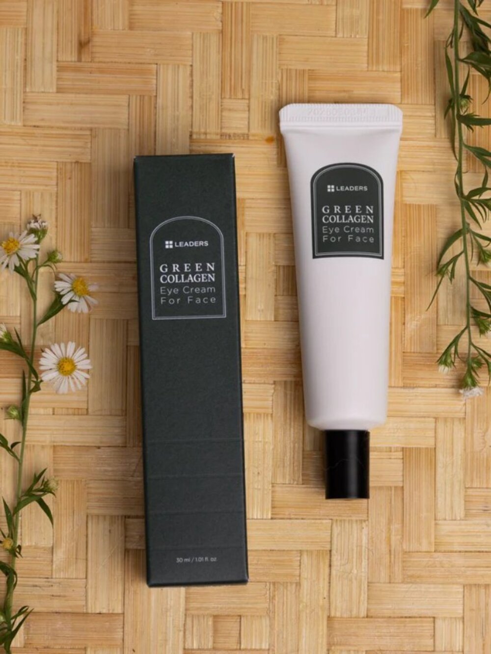 LEADERS Green Collagen Eye Cream For Face 30ml / 1.01 fl.oz K-Beauty New Sealed!